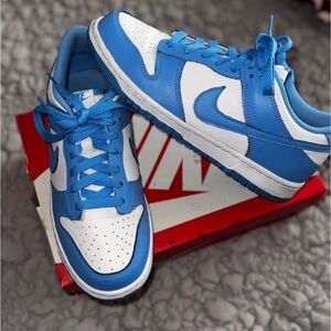Nike Sky Blue and White Athletic Shoes